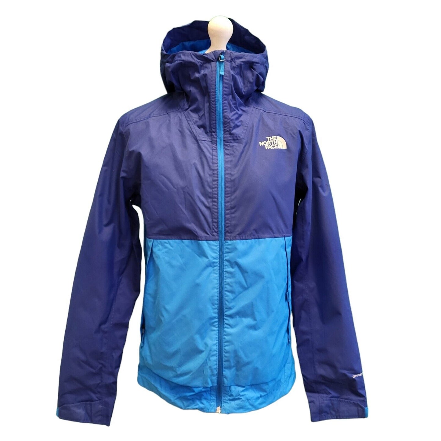 The North Face Dyvent Blue Lightweight Hooded Jacket Men's uk M H277