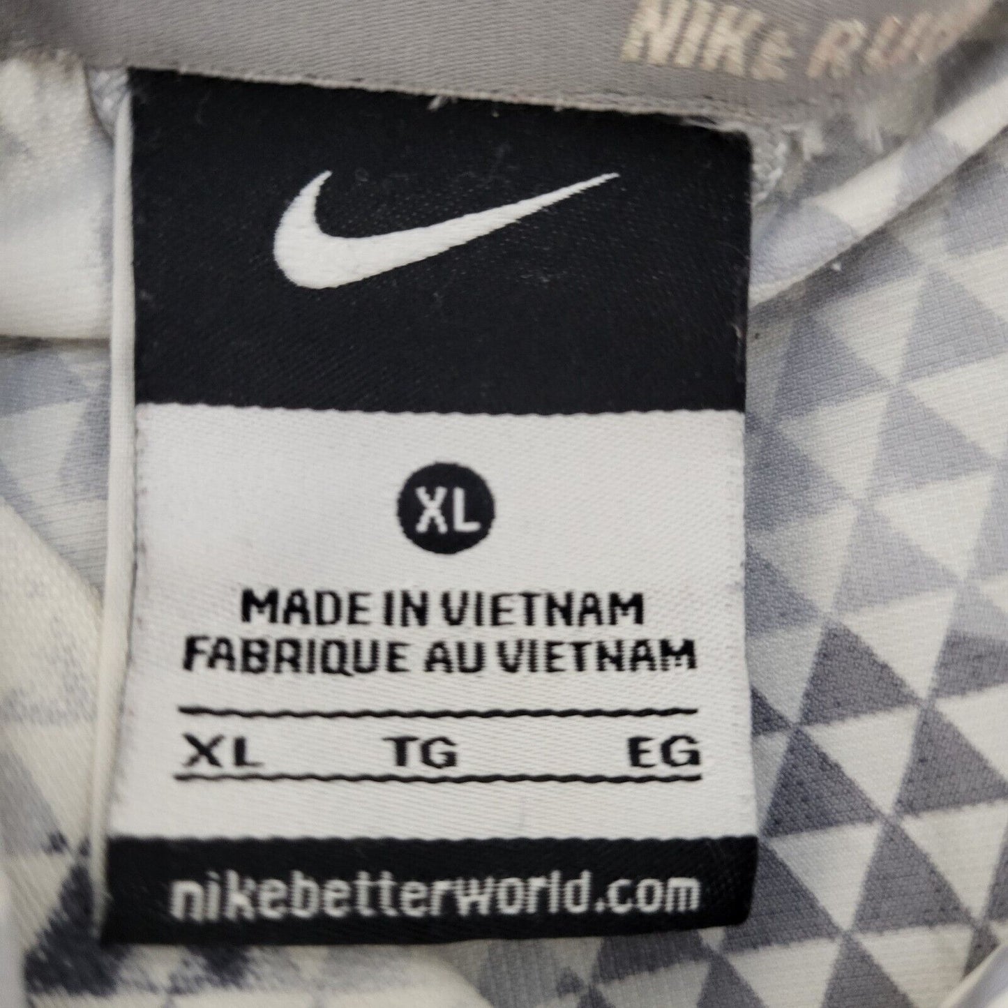 Nike White Black Hooded Lightweight Sports Jacket Uk Women's XL G698
