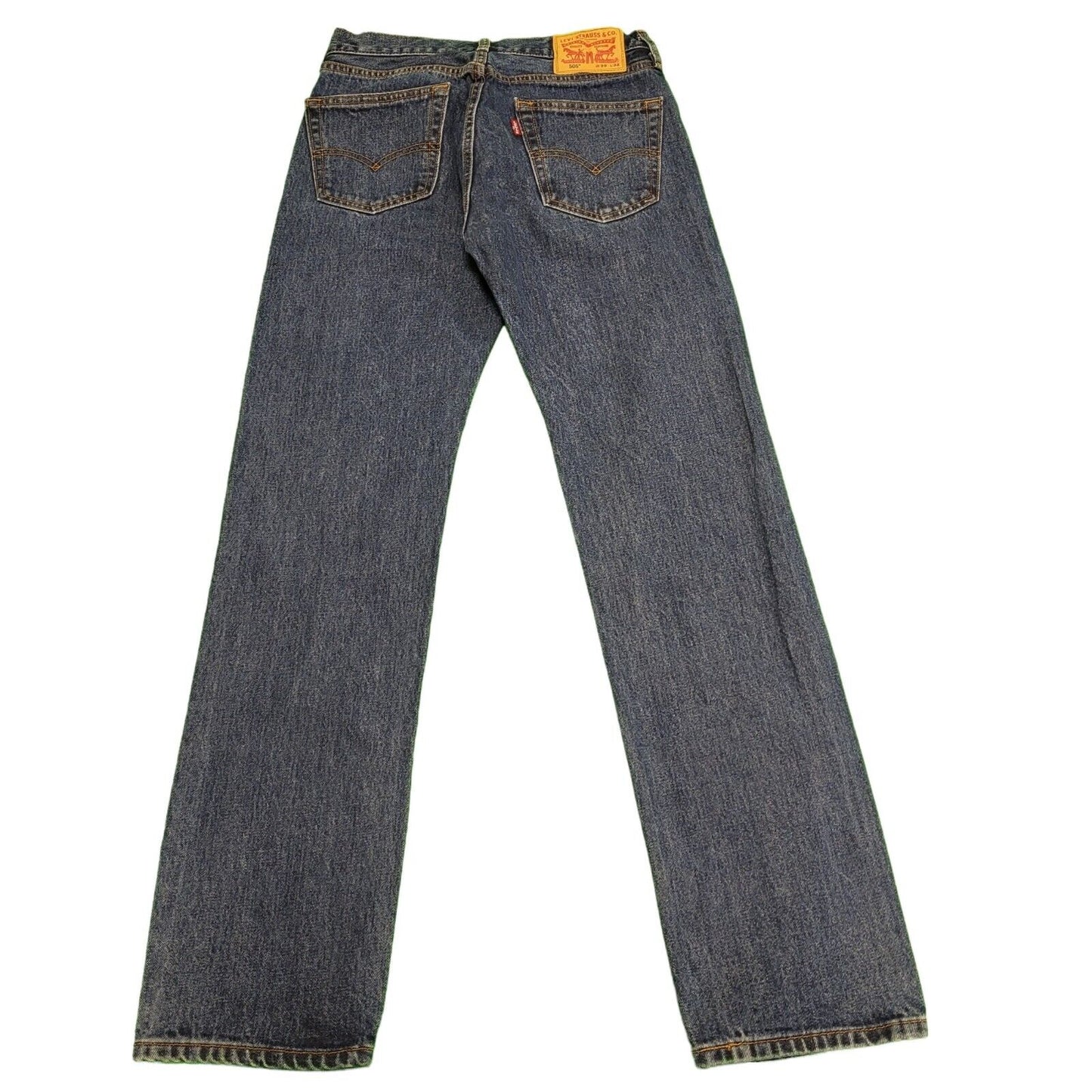 Levi's 505 Blue Slim Straight Zipper Fly Denim Jeans Men's UK XS W29 L32 H528