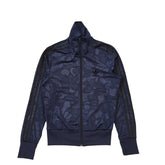 Adidas Dark Blue Patterned Tracksuit Track Jacket Women's Uk S 8 H92