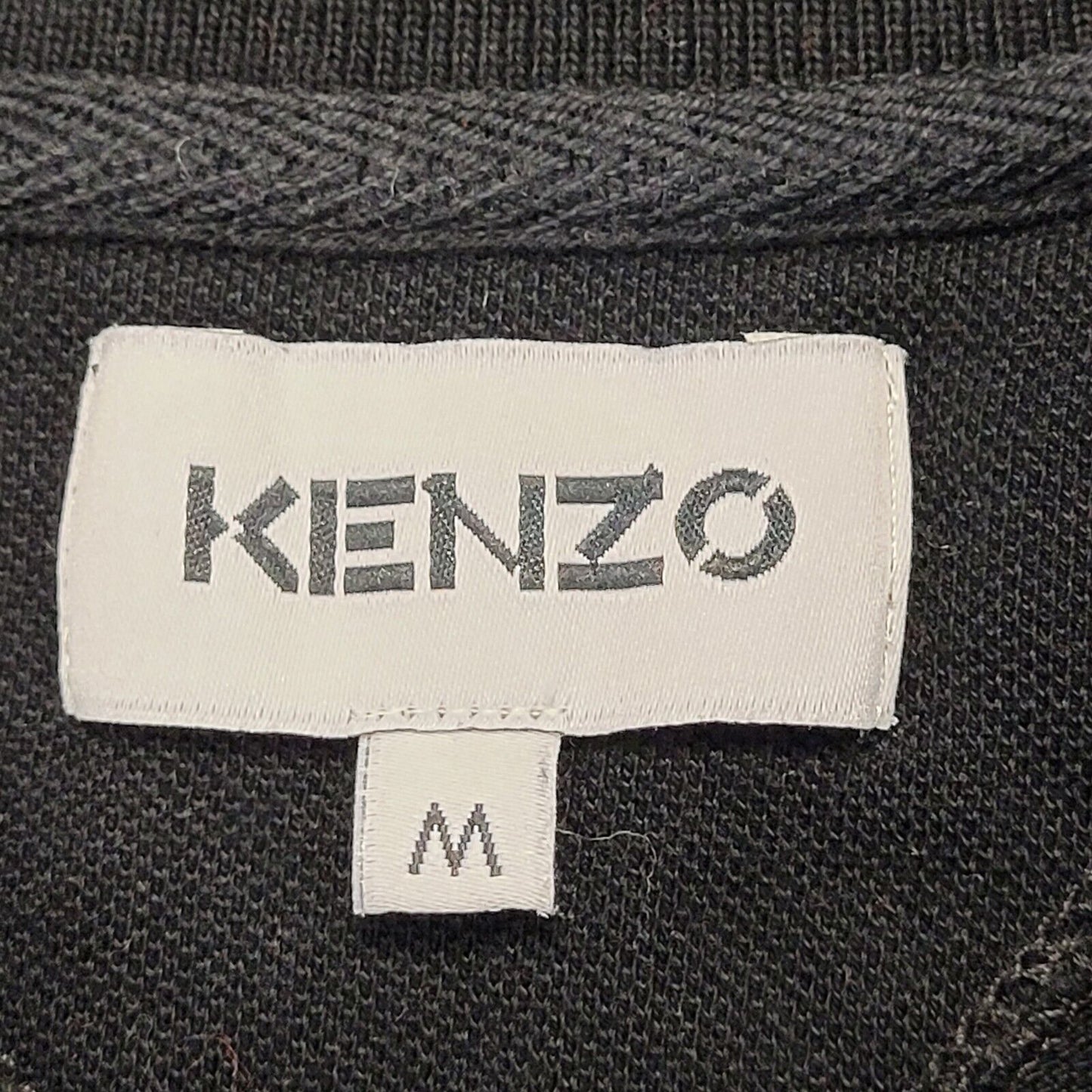 Kenzo Black Short Sleeve Polo Shirt UK Women's Medium G263