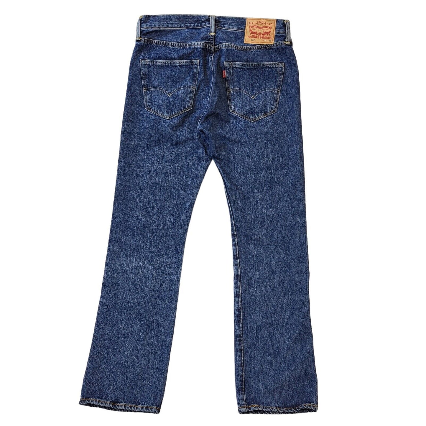 Levi 501 Blue Straight Leg Denim Jeans Men's M W32 L32 G449