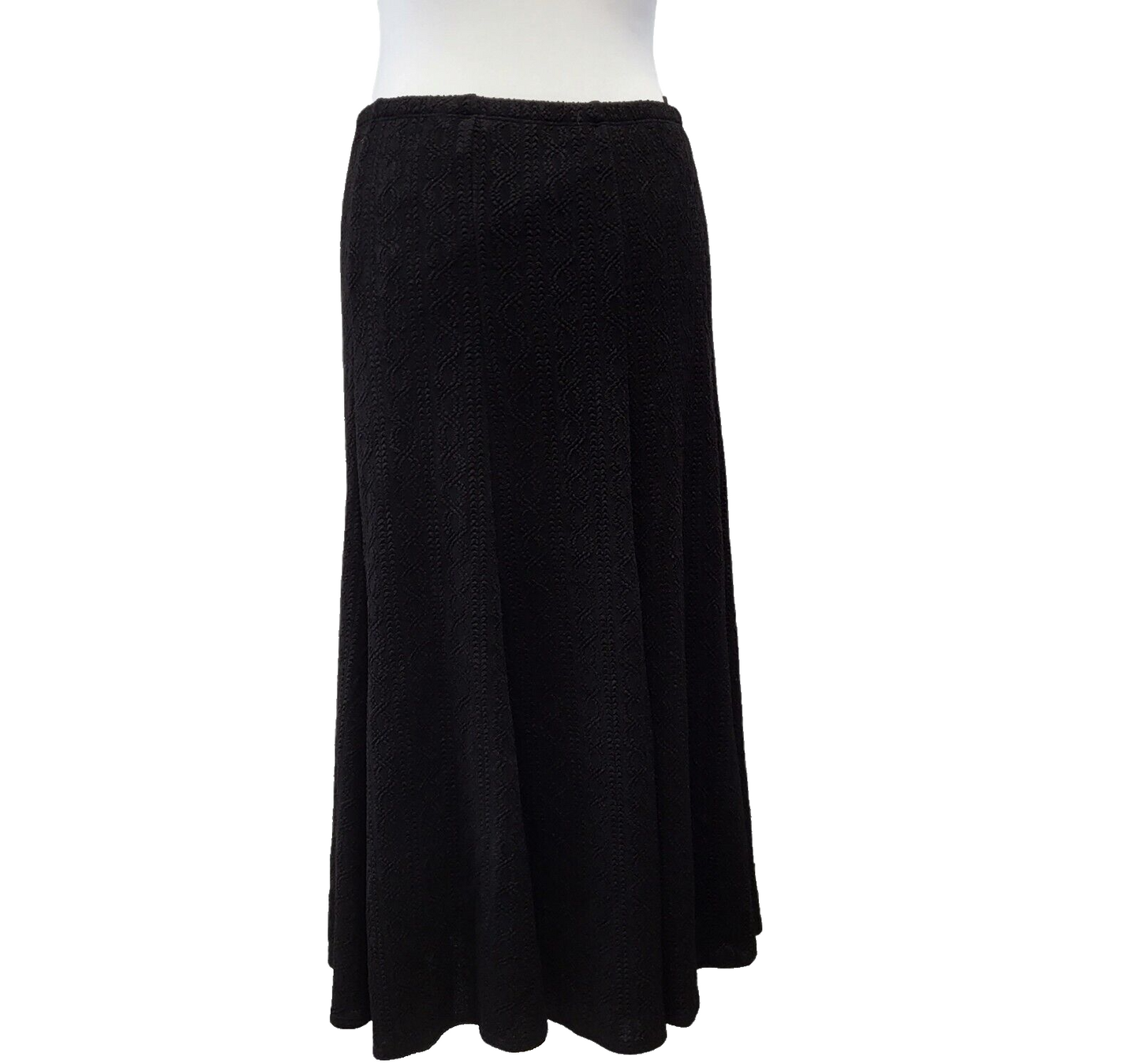 CC Black A-Line Skirt UK Women's M W28 BNWT G250
