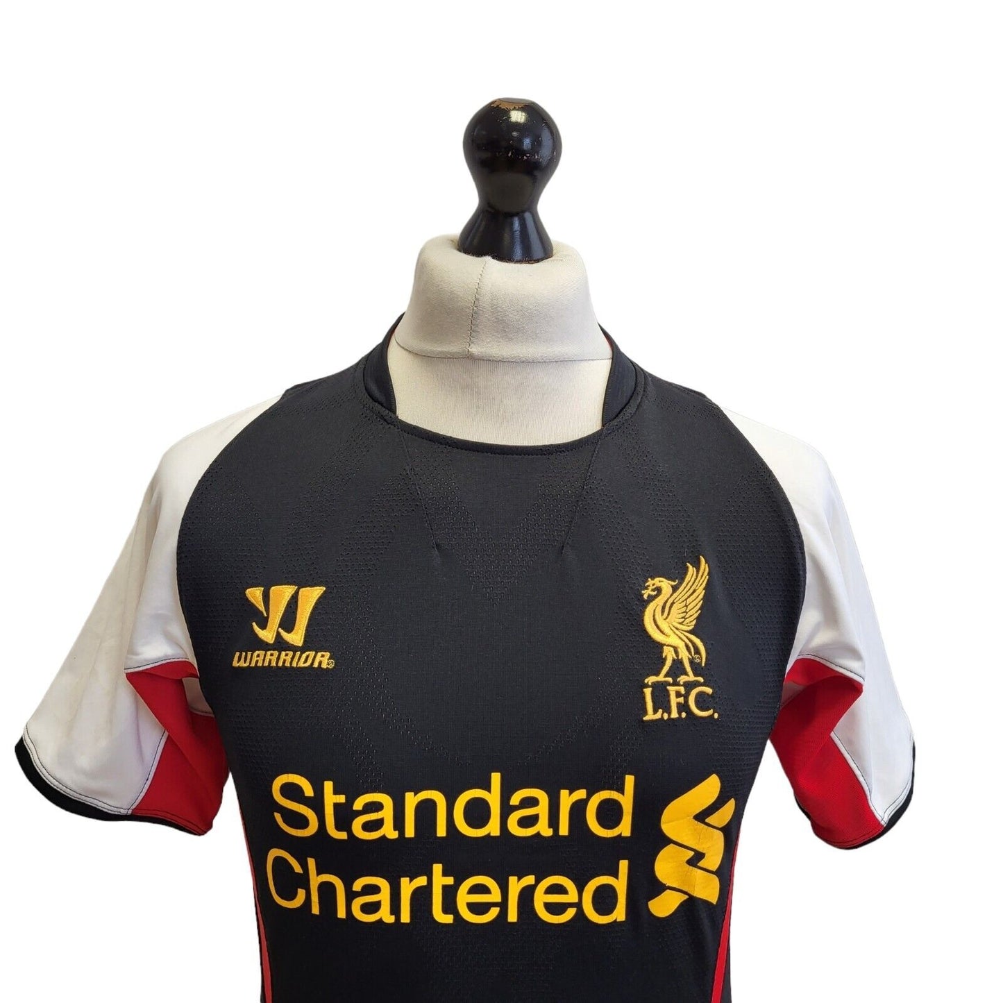Warrior Black Red Liverpool 2012 3Rd Kit Football Shirt UK Men's S eu 46 F290