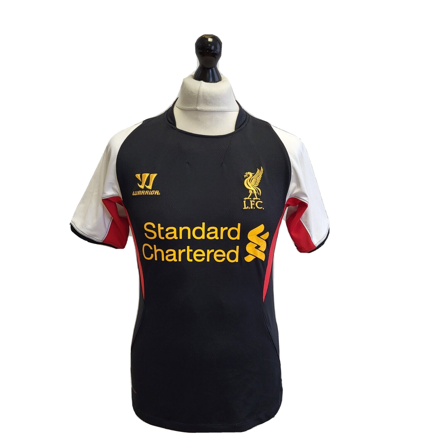 Warrior Black Red Liverpool 2012 3Rd Kit Football Shirt UK Men's S eu 46 F290