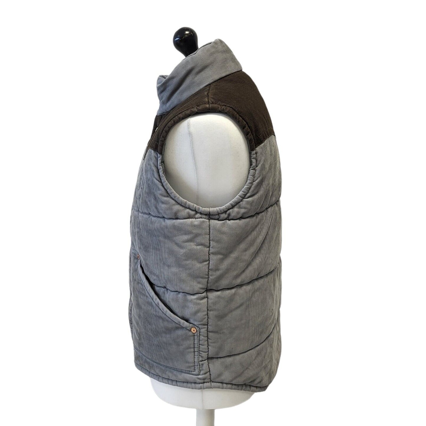 True Religion Sleeveless Gilet Body Warmer Grey Uk Men's Large G576