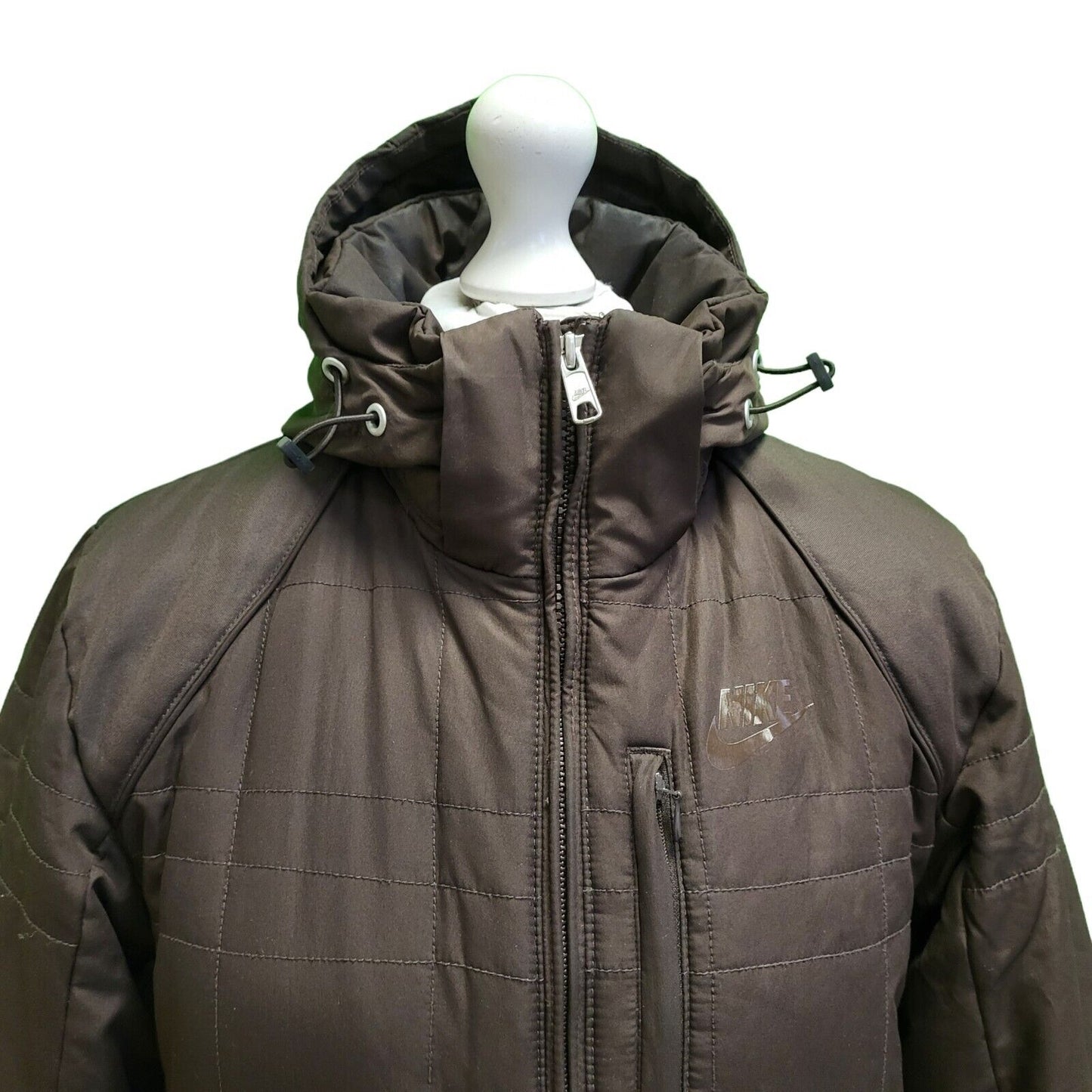 Nike Brown Zipped Hooded Sport Jacket Women's UK S 8 H615
