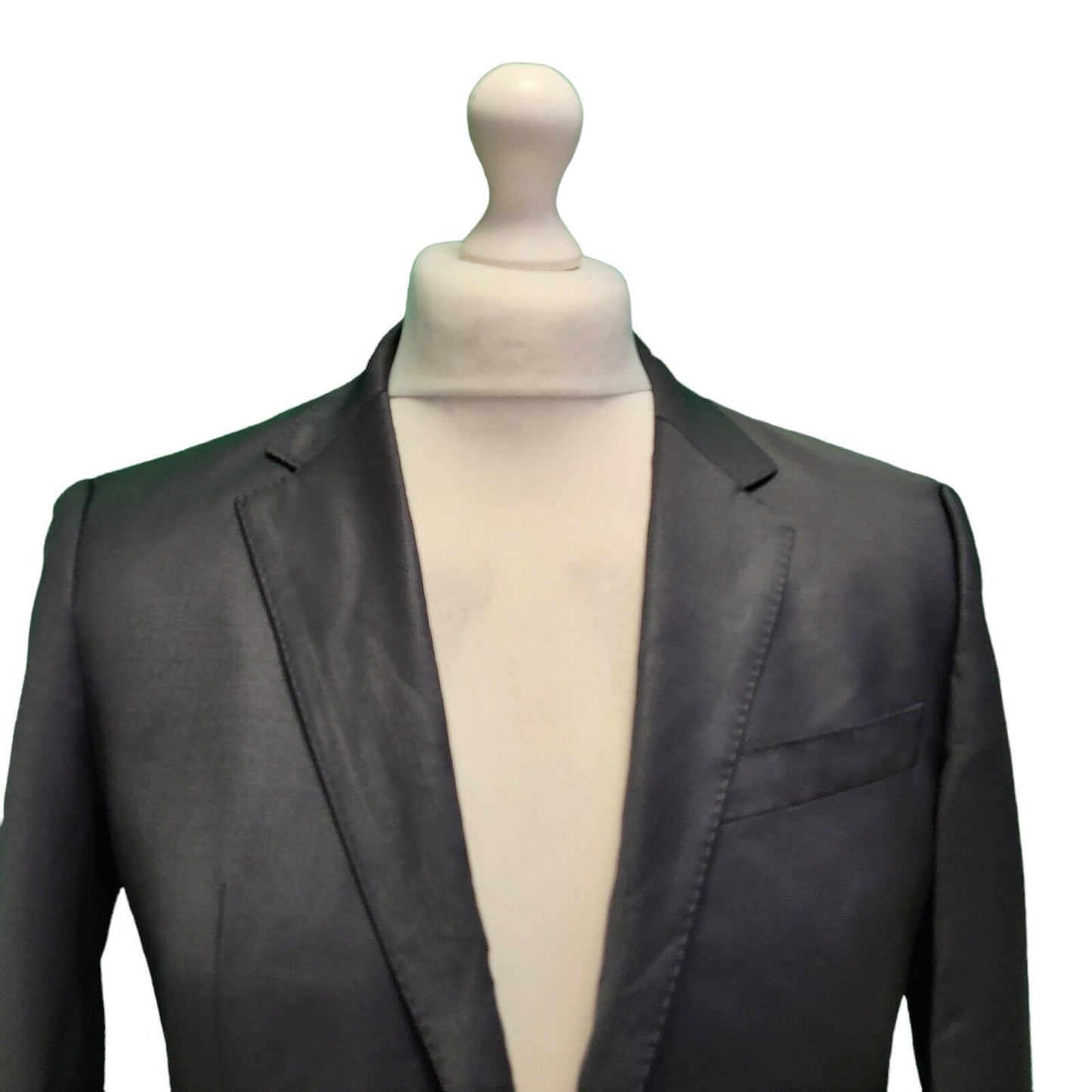 Hugo Boss Black Stretch Collared Suit Blazer Jacket uk Men's XS H728