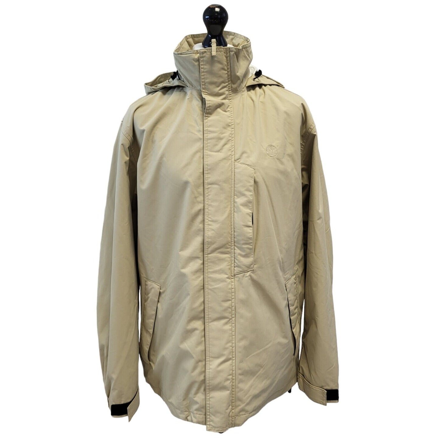 Timberland Beige Hooded Jacket Uk Men's Large G705