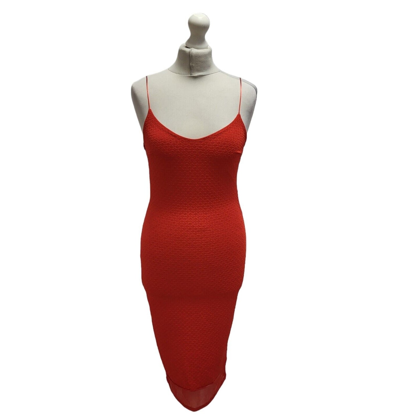 River Island Red Sleeveless Bodycon Formal Dress UK Women's 8 Bnwt BB334
