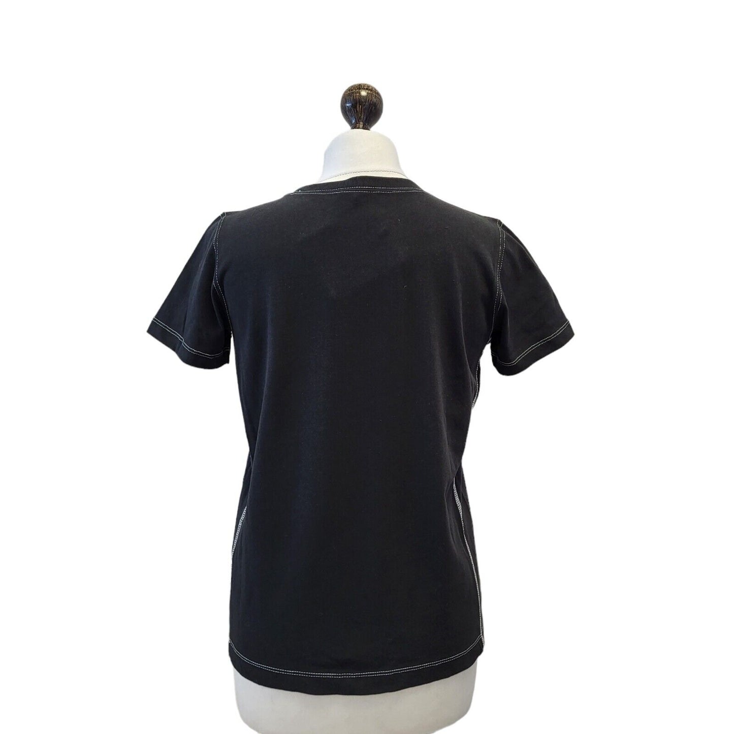Champion Black Round Neck Short Sleeve T-Shirt Uk Women's X Small Bnwt G605
