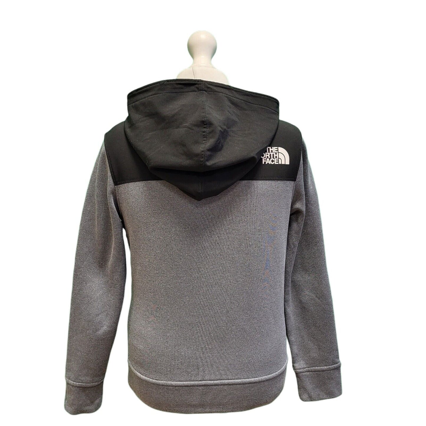 The North Face Grey Black Long Sleeve Hoodie Boy's UK S H189