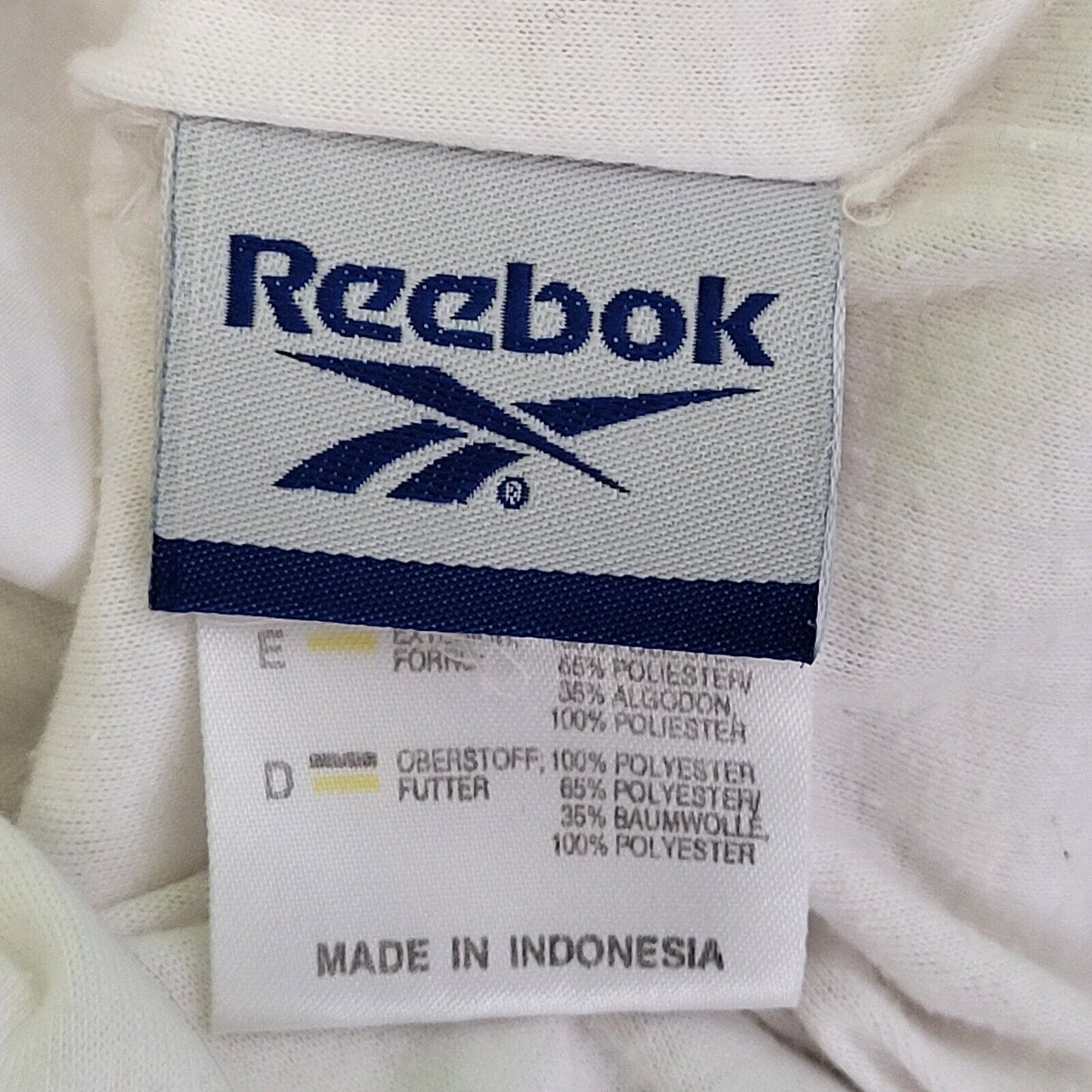 Reebok White Navy Blue Lightweight Sports Jacket Women's UK 16 eu 44 H363