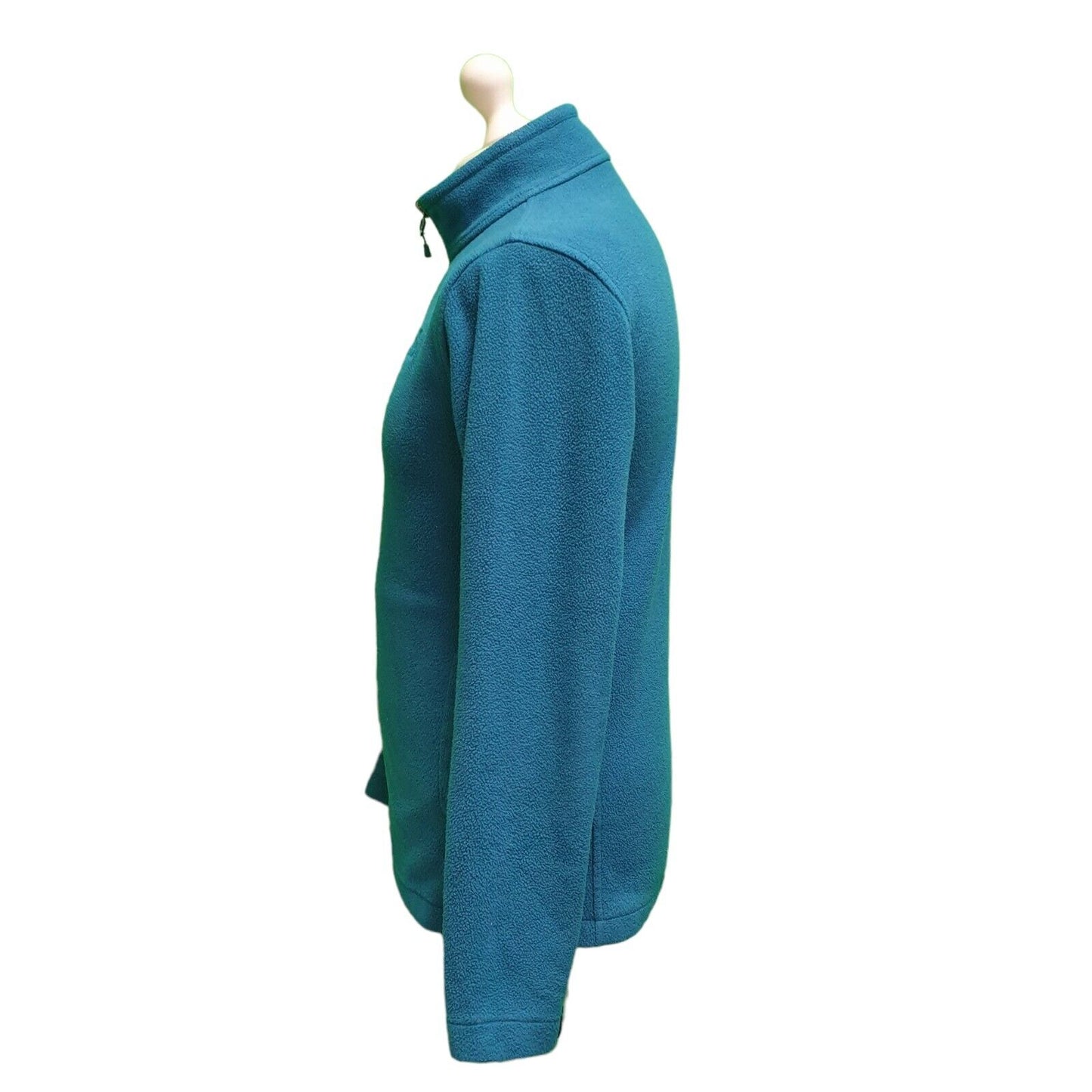 The North Face Turquoise Zipped Fleece Hiking Jacket uk Men's Small H792