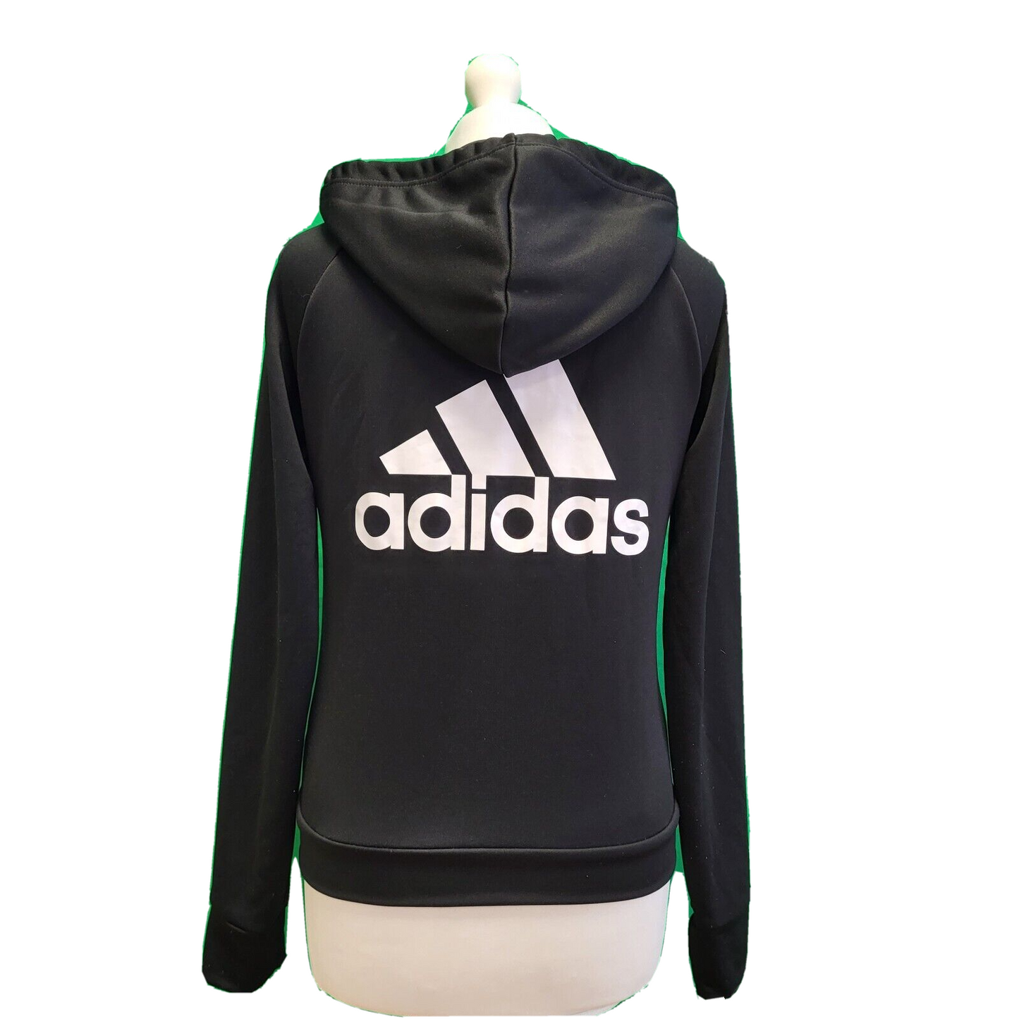 Adidas Black Hooded Tracksuit Track Jacket Tommy Hilfiger UK S 8-10 EU 36 H141