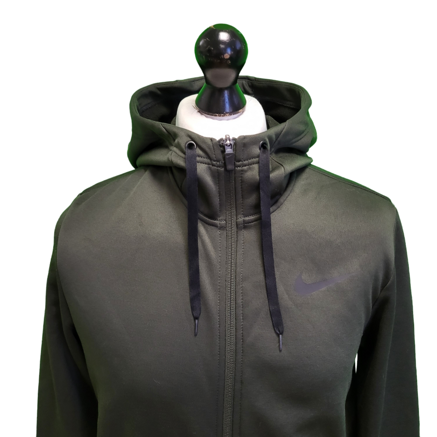 Nike Dri-Fit Green L/Sleeve Hooded Tracksuit Top Men's UK M EU 50 H974