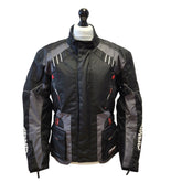 Arma Moto Black Armoured Textile Motorbike Biker Jacket Uk Men's S Eu 46 G300