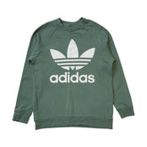 Adidas Green Spell Out Long Sleeve Sports Sweatshirt Women's UK L 12 E 40 H147