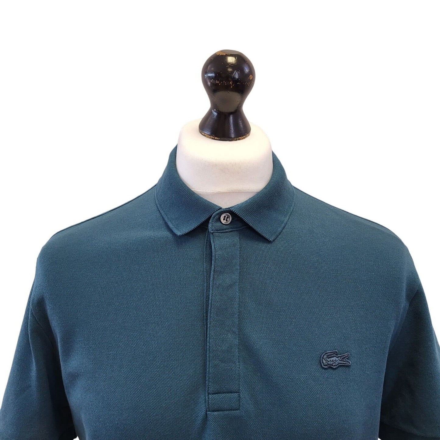 Lacoste Blue Short Sleeve Polo Shirt Mens Uk L EU 54 G342
