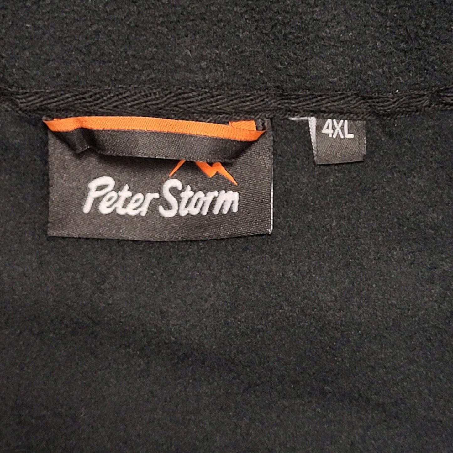 Peter Storm Black Fleece Hiking Walking Jacket UK Men's 4XL BB295