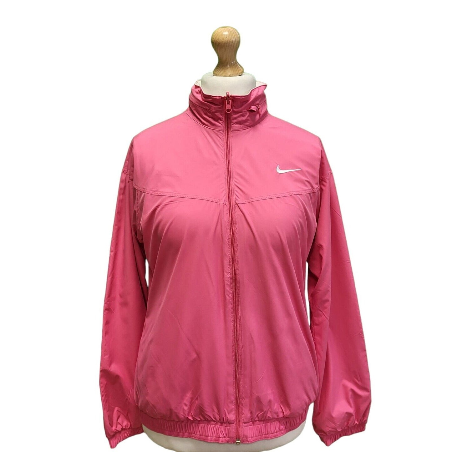 Nike Pink White Reversible Lightweight Sports Jacket Women's UK 12 L H361
