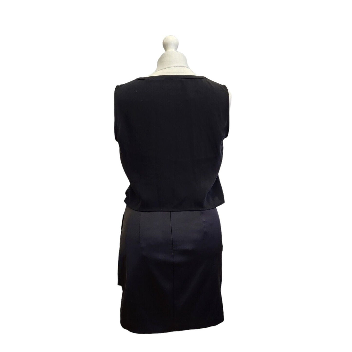 Allsaints Black Sleeveless Evening Mini Dress Uk Women's 10 Eu 38 G114