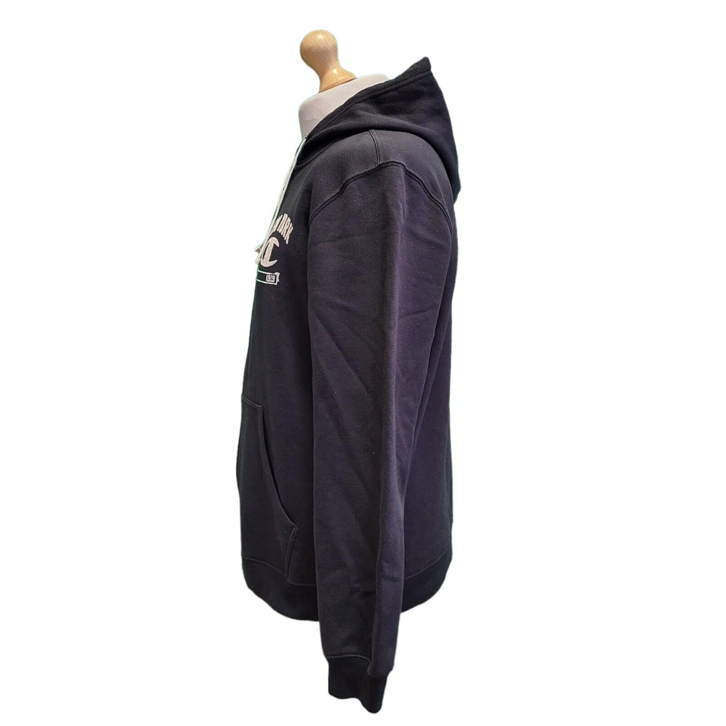 Champion Black New York Zip Drawstring Sports Sweatshirt Hoodie Men's uk L G916