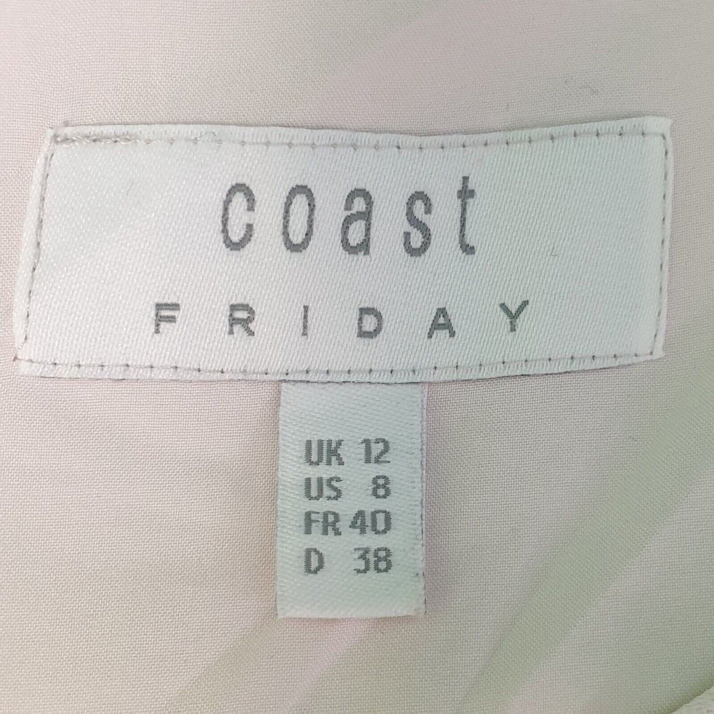 Coast Friday Pink Floral Quilted Bomber Jacket UK Women's 12 H789