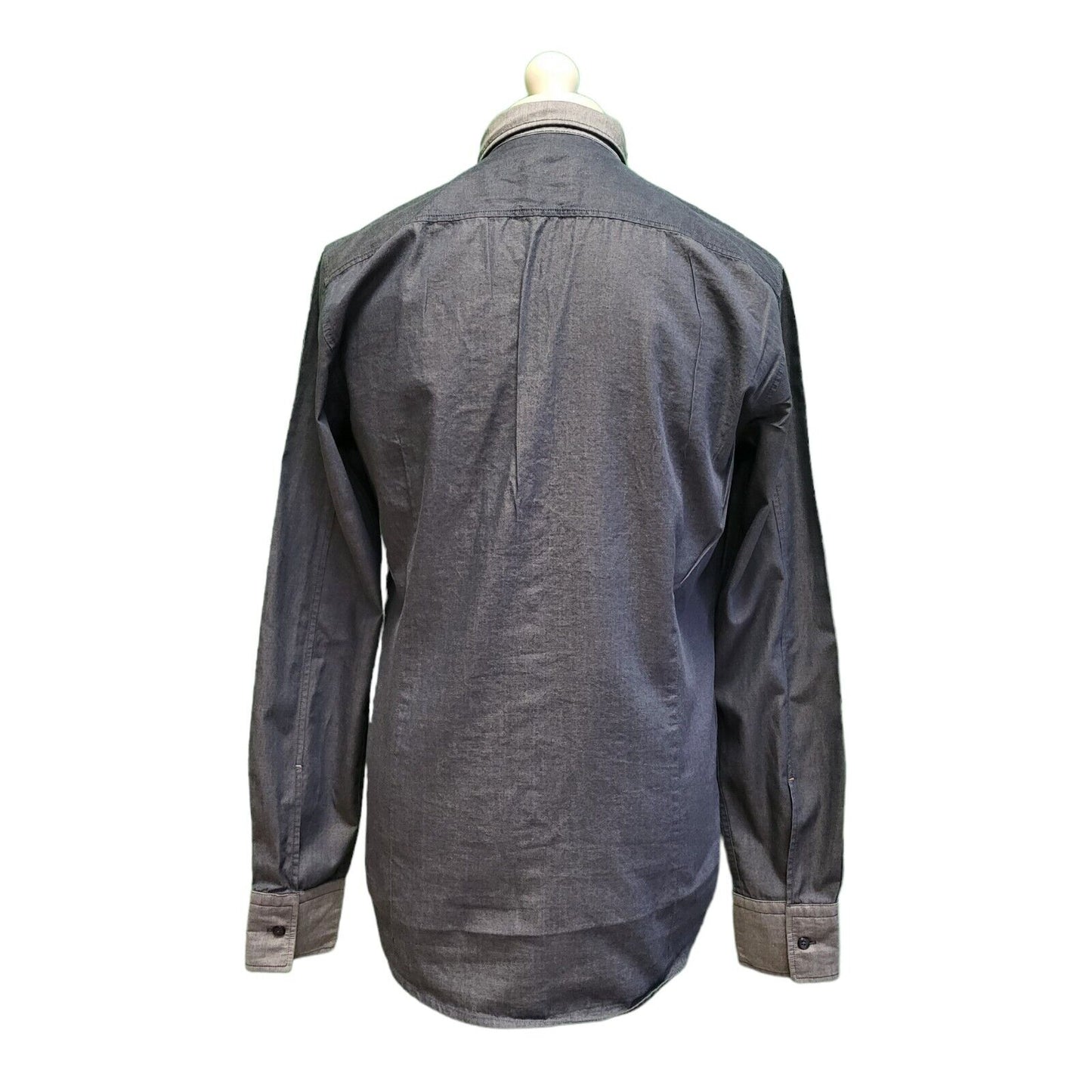 Hugo Boss Blue Slim Fit Long Sleeve Shirt Men's UK M EU 50 H123