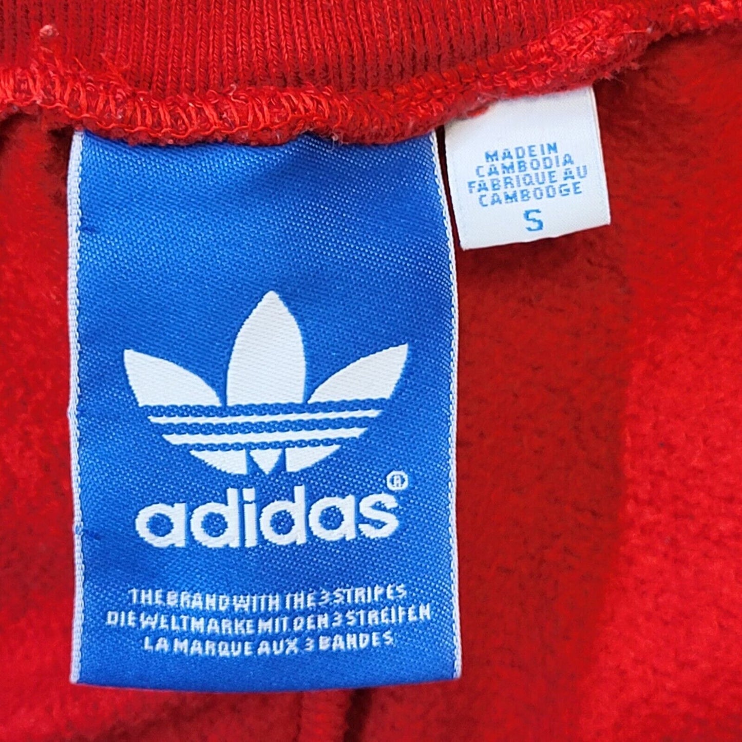 Adidas Red Straight Jogger Tracksuit Bottoms Uk Men's S W30 L32 G533