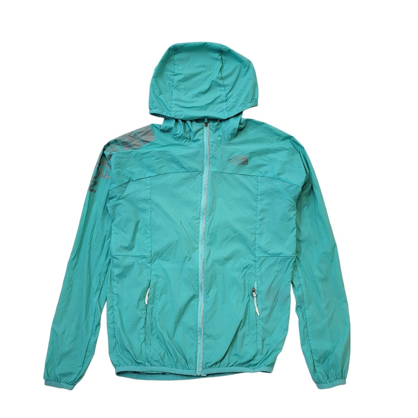 The North Face Green Hooded Tracksuit Track Jacket Women's UK S 8 EU 36 G912