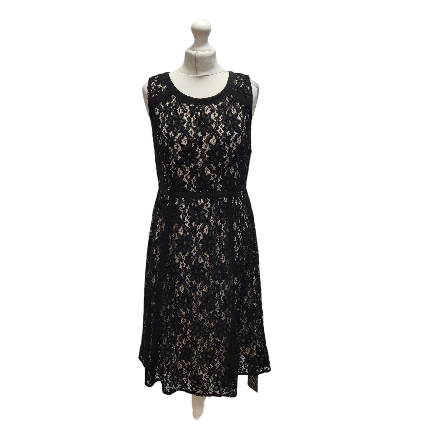 Kaliko Victorian Secret Black Sleeveless Evening Dress UK Women's 12 Bnwt BB340