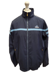 Adidas Navy Blue Long Sleeve Sport Tracksuit Top Jacket Men's Uk M H181