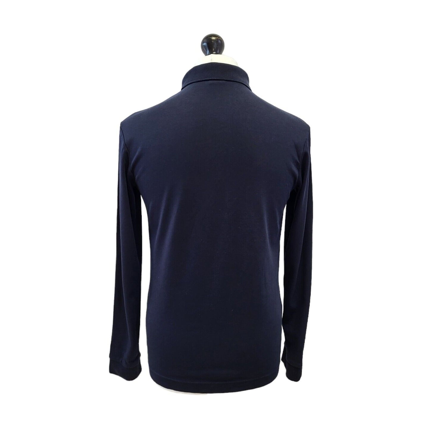 Hugo Boss Blue Long Sleeve Polo Top Mens Uk S EU 48 G347