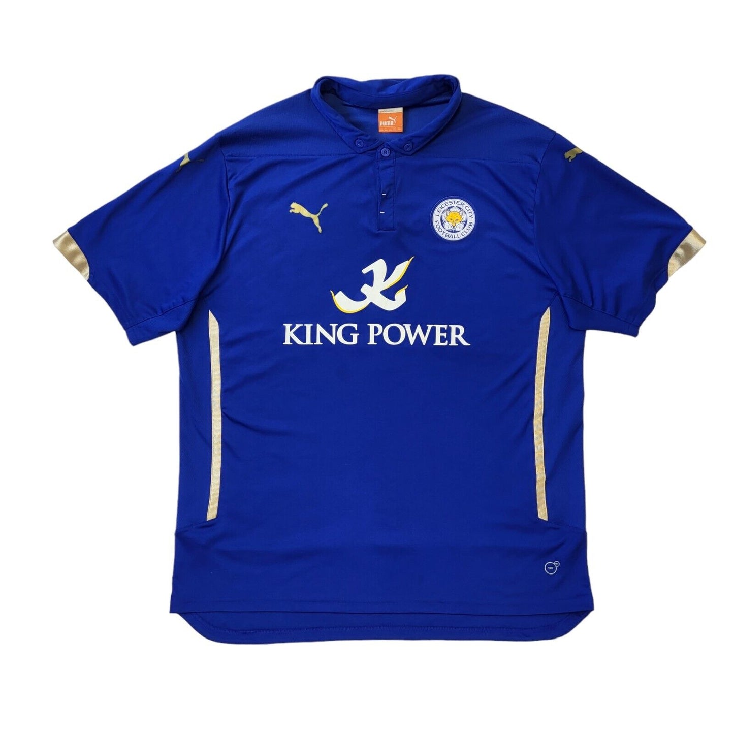 Puma Football Shirt Leicester City Collared Shirt Mens UK 2XL EU 58 G328