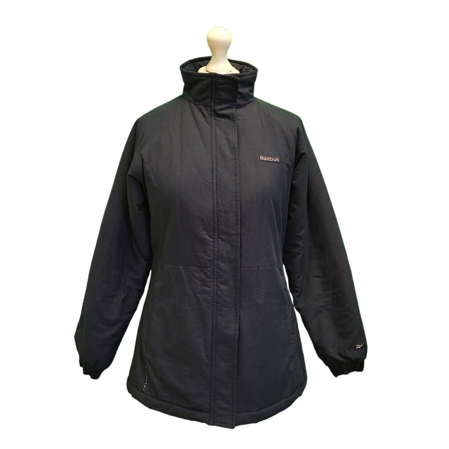 Reebok Navy Blue Long Sleeve Padded Jacket UK Women's 10 H701