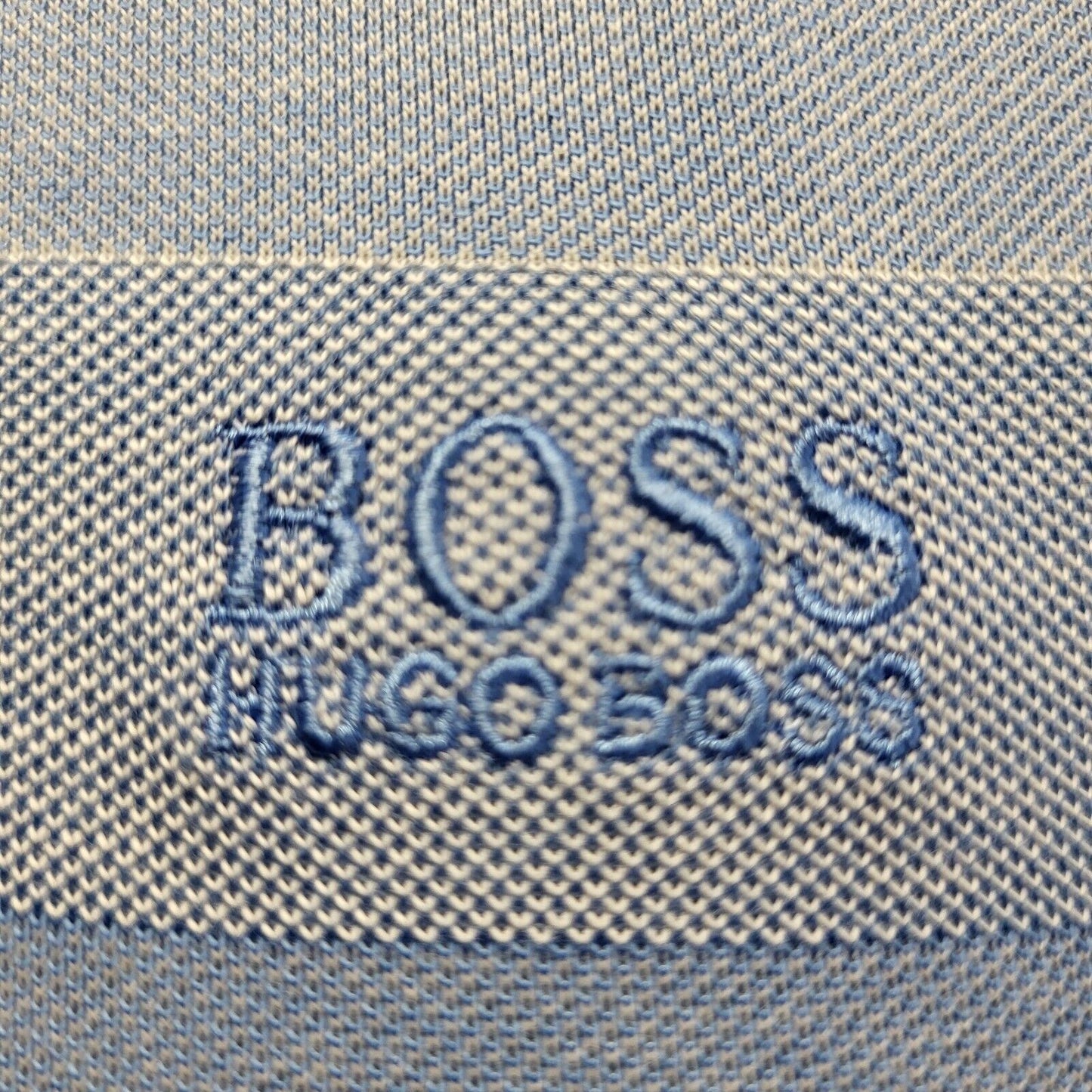 Hugo Boss Blue Regular Fit Short Sleeve Collared Polo Shirt Men's Uk S G770