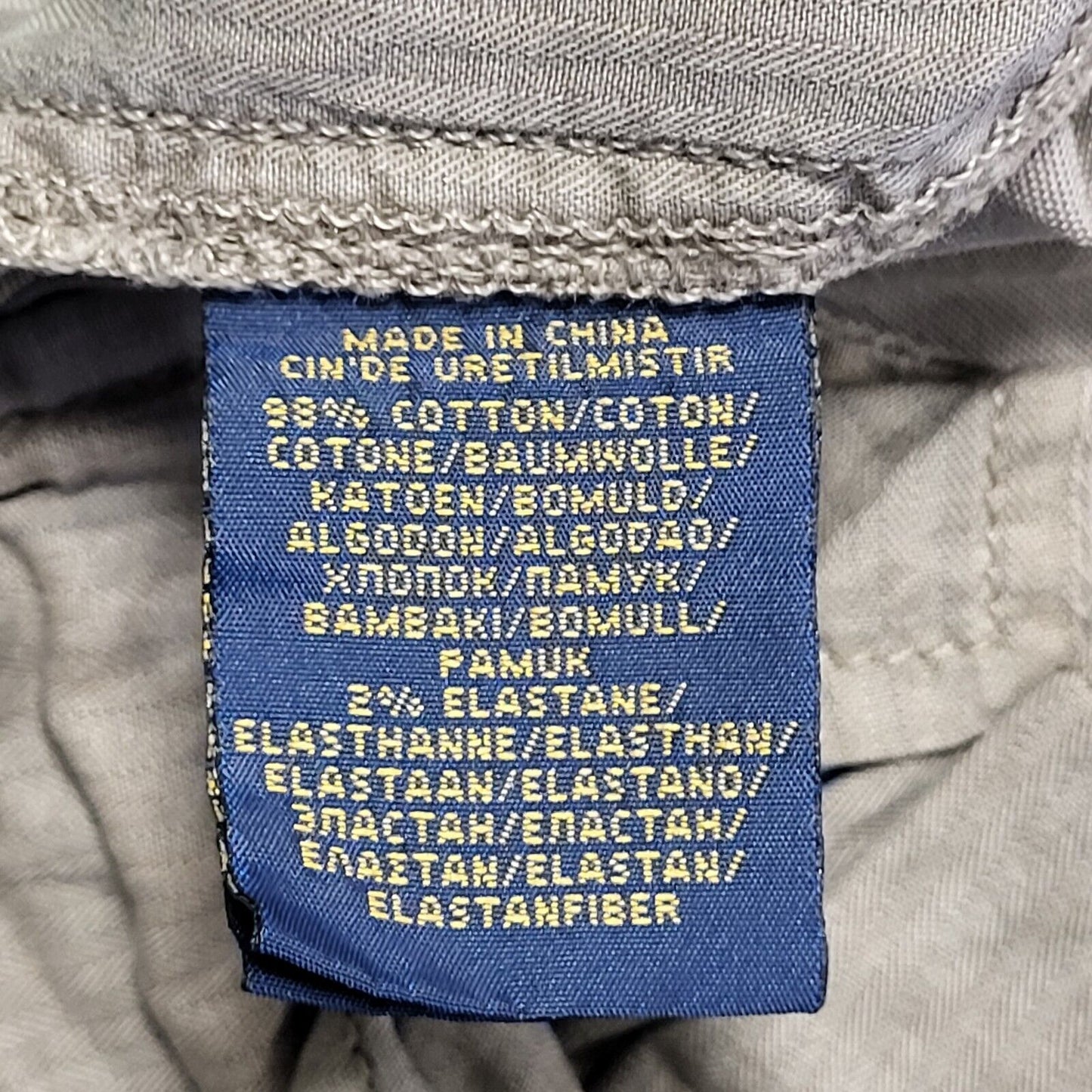Polo Ralph Lauren Grey Skinny Denim Cargo Jeans Women's 12 W32 L30 H253