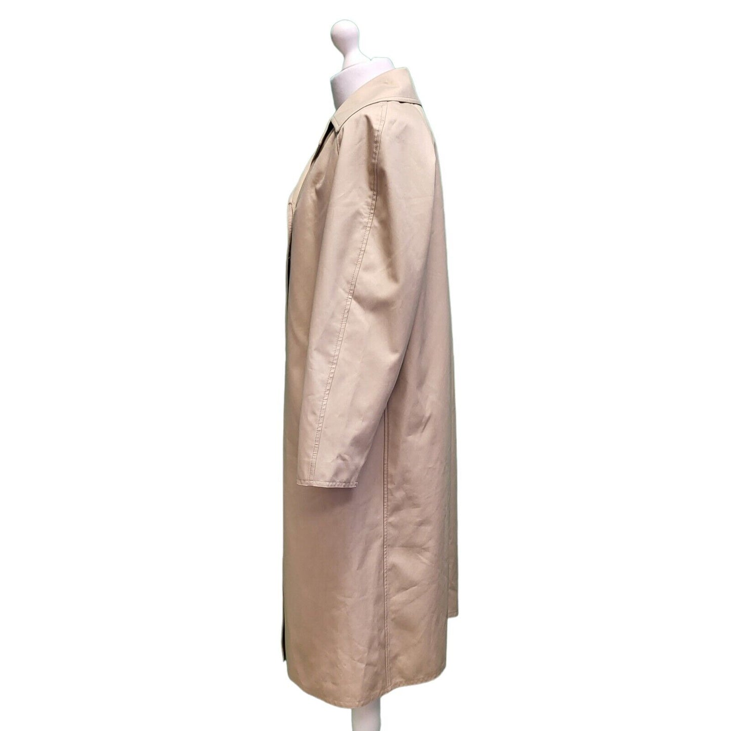 Vintage Gannex 80S Beige Winter Trench Coat Mac Women's uk XL 14 G759