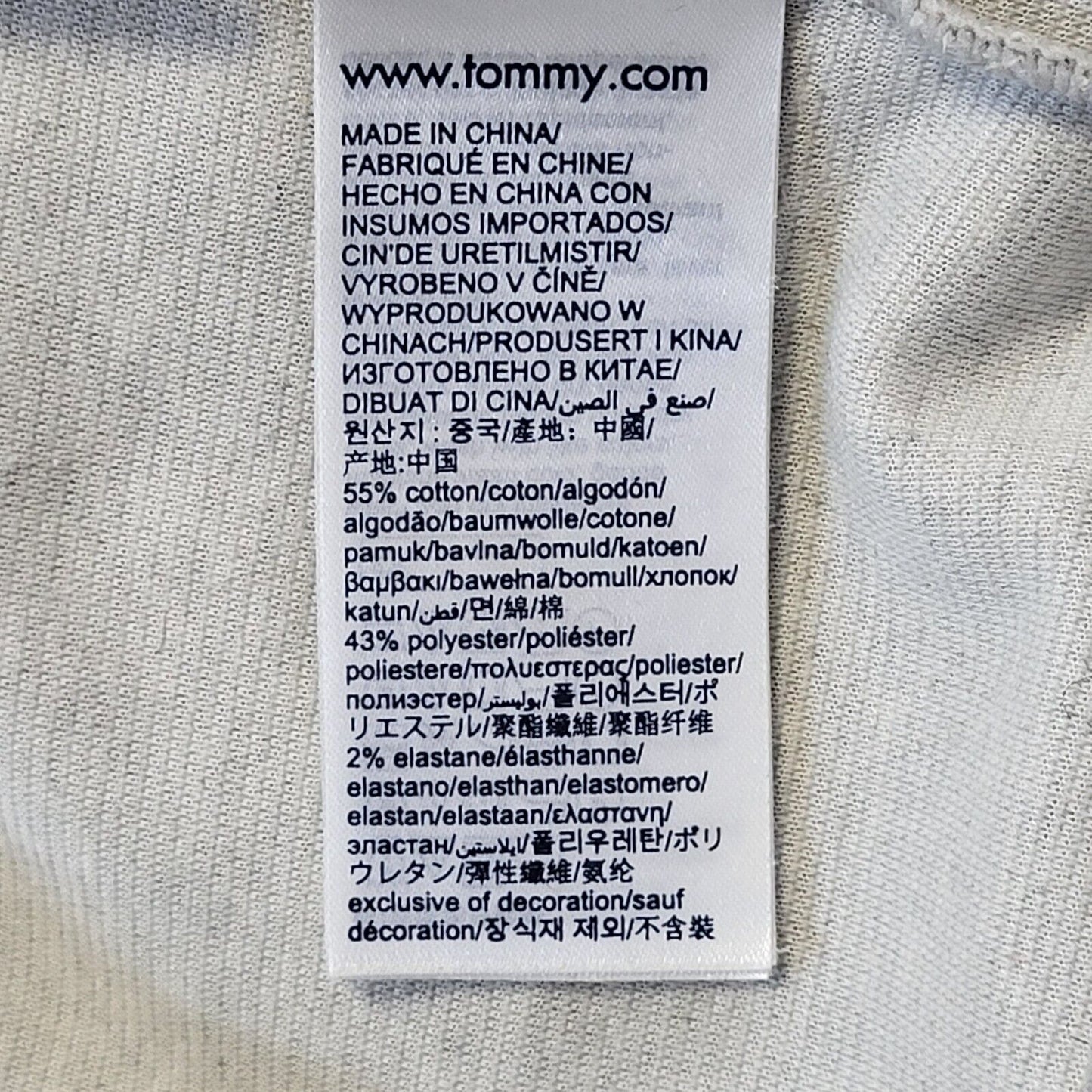 Tommy Hilfiger Y2K Sweatshirt Crew Neck Grey Mens UK XS EU 46 G139