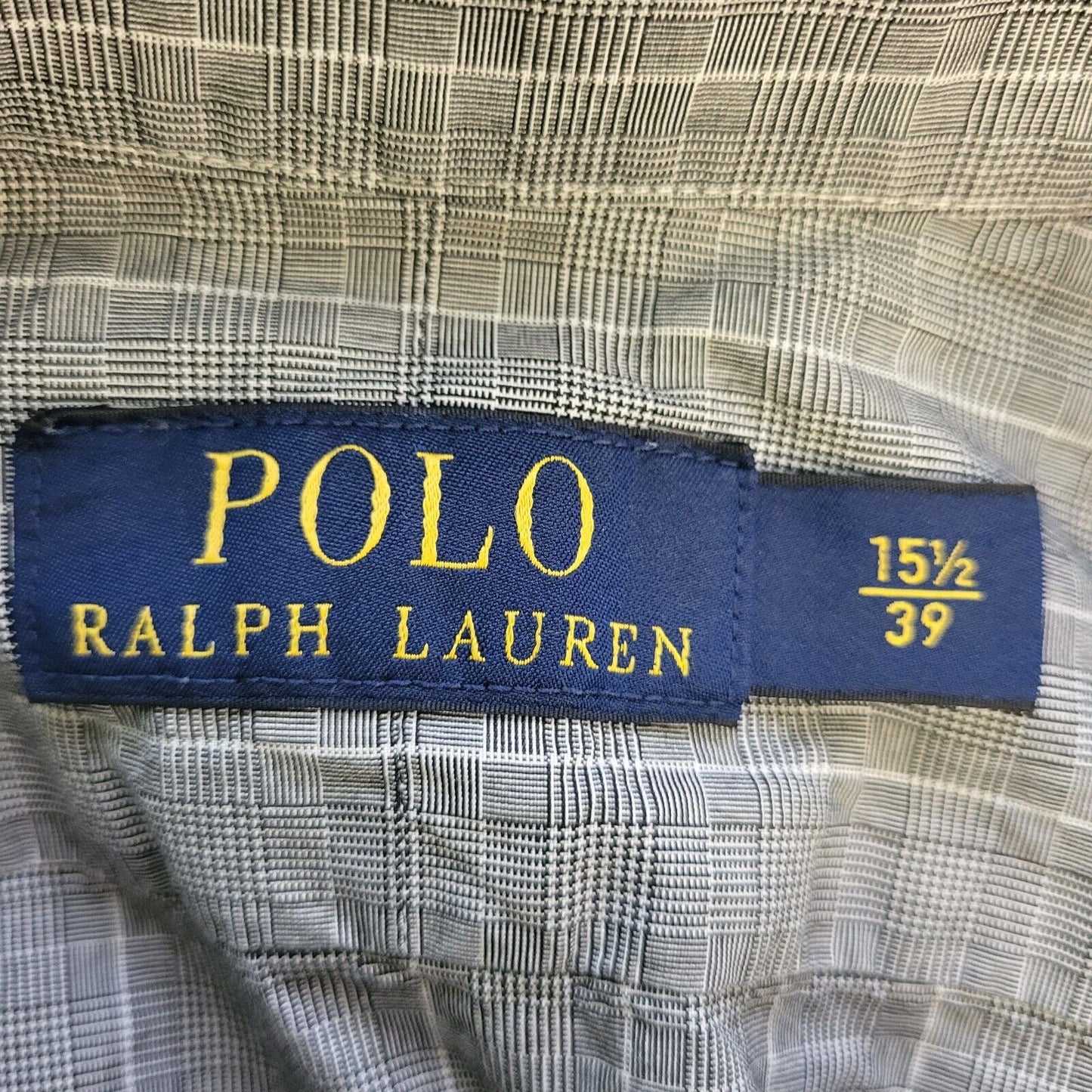 Polo Ralph Lauren Grey Check Slim Fit Shirt Men's UK M H118
