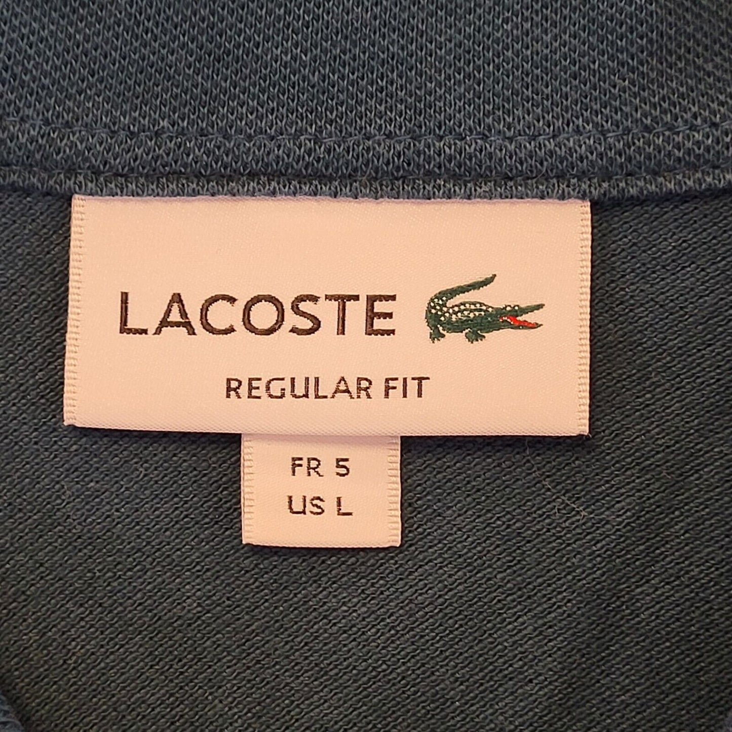 Lacoste Blue Short Sleeve Polo Shirt Mens Uk L EU 54 G342