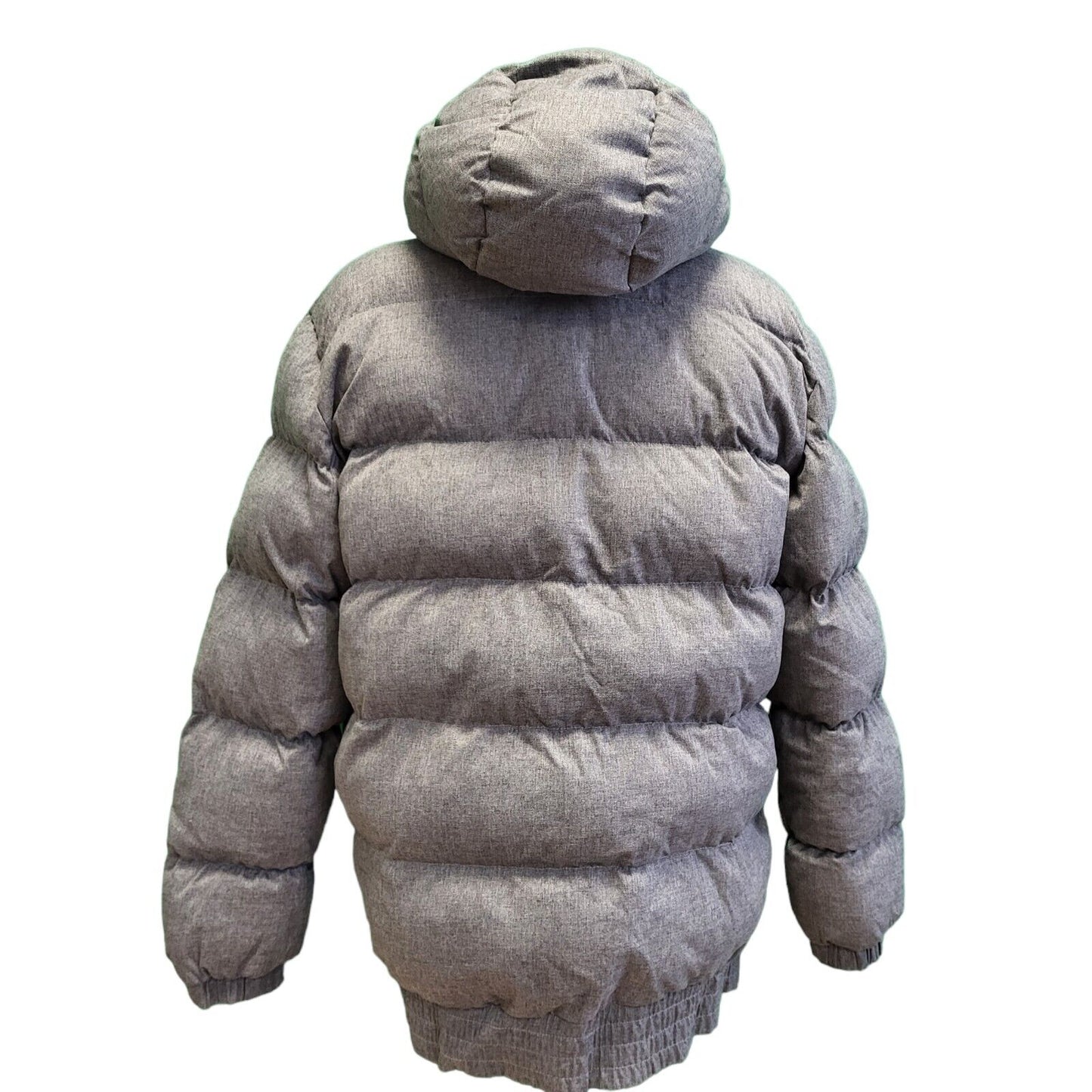 Adidas Grey Zipped Hooded Quilted Sport Jacket Men's uk L eu 54 H68