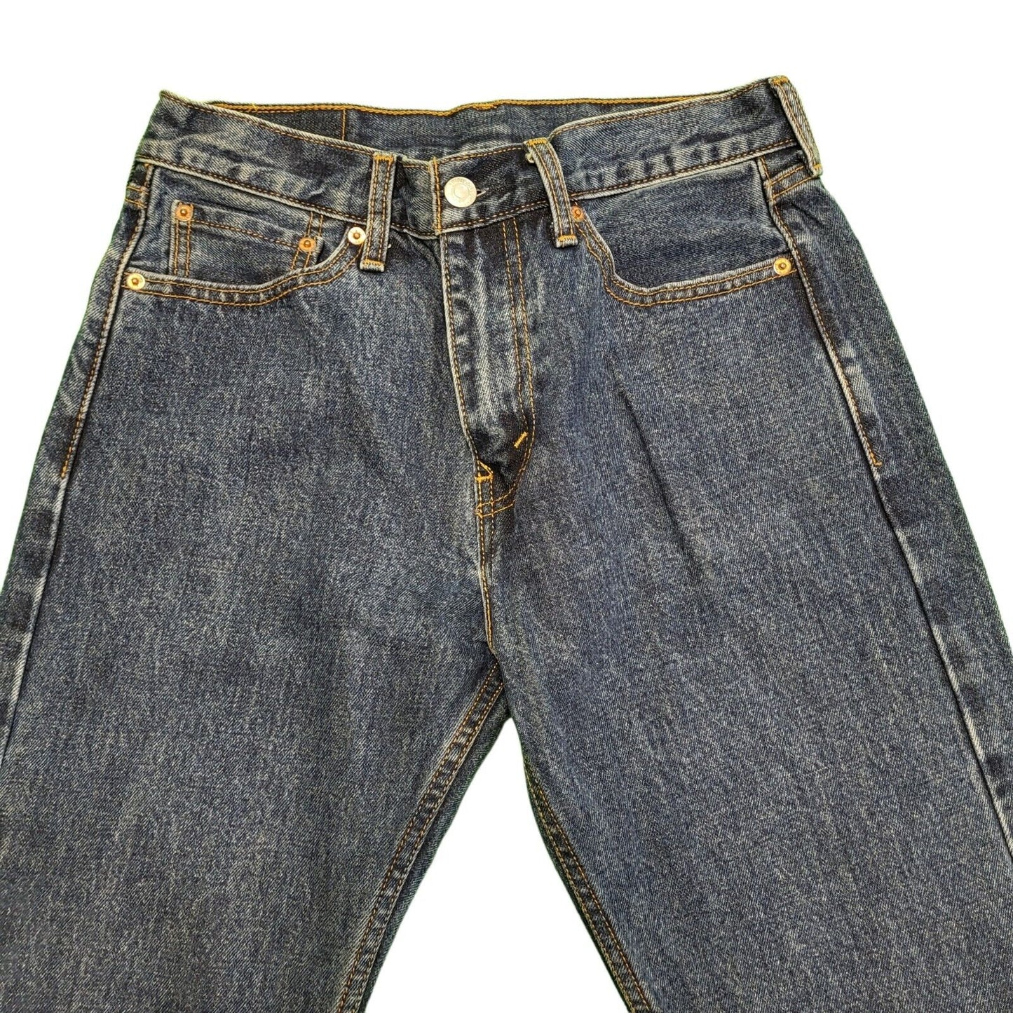 Levi's 505 Blue Slim Straight Zipper Fly Denim Jeans Men's UK XS W29 L32 H528