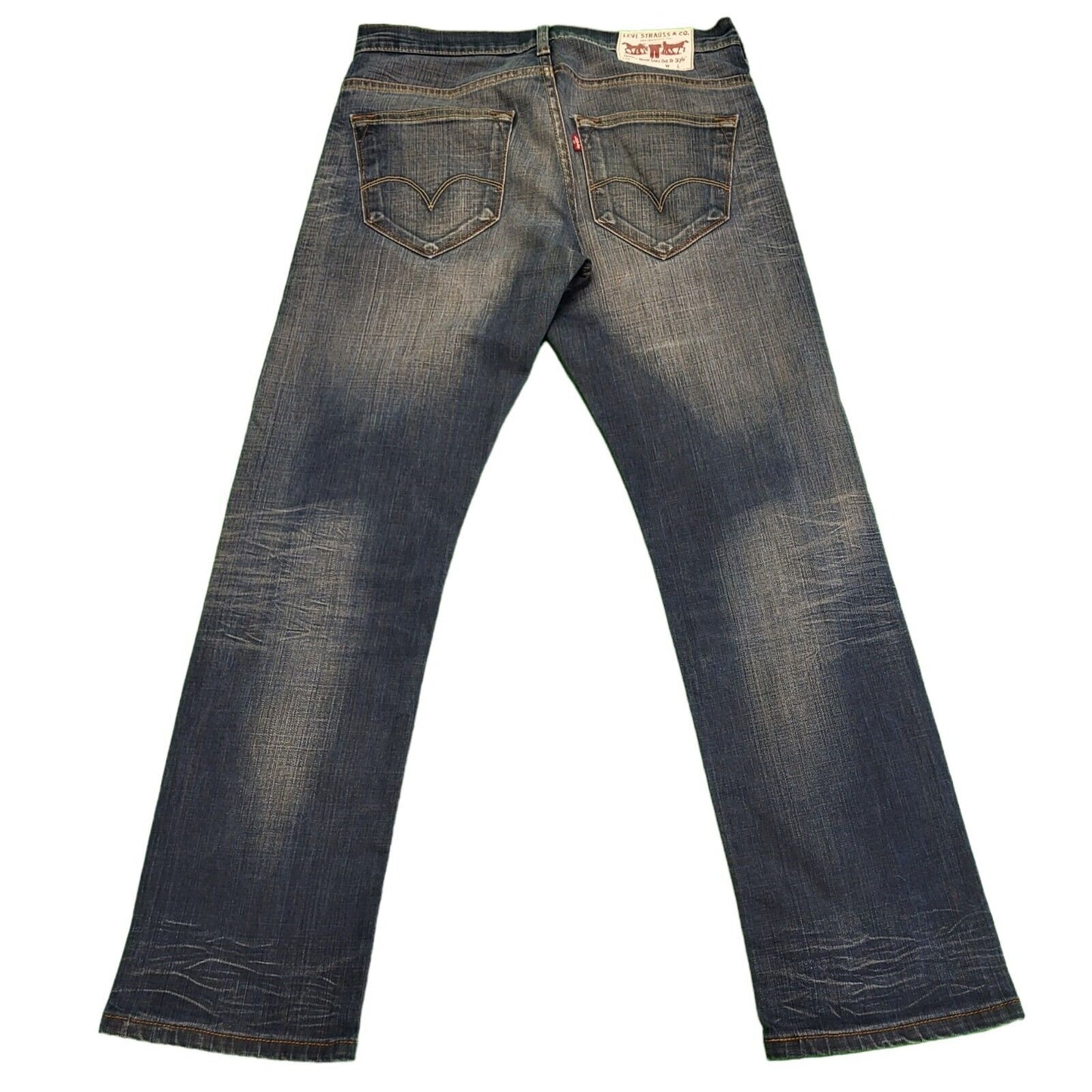 Levi's Faded Blue Straight Leg Zipper Fly Denim Jeans Men's UK S W31 L30 H520