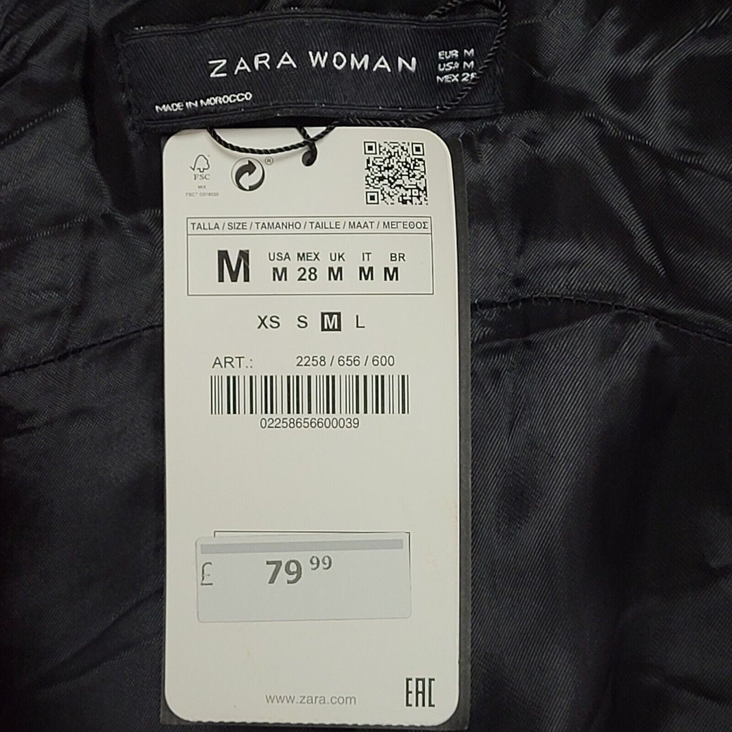 Zara Red Button Viscose Overcoat Coat UK Women's M Bnwt BB315