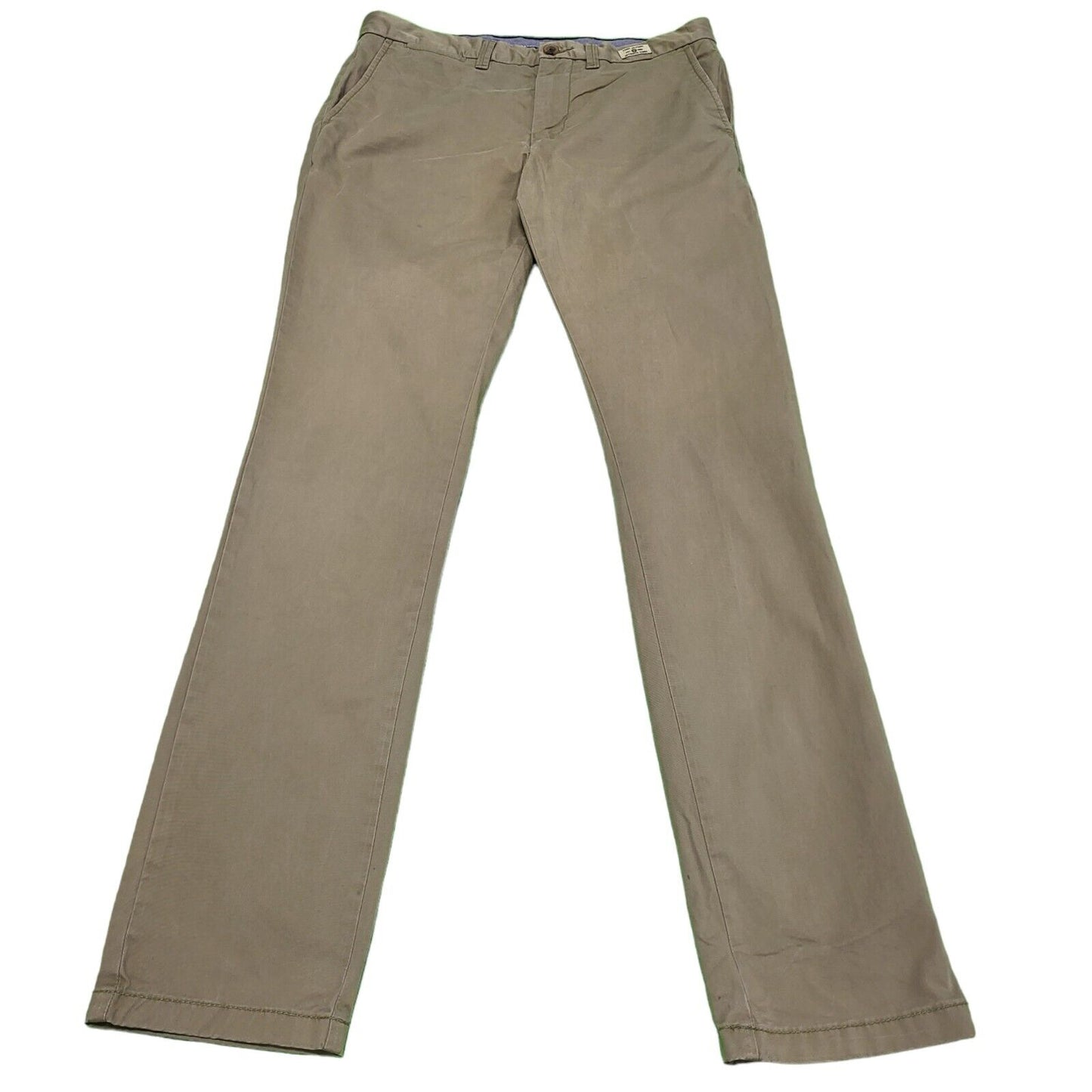 Tommy Hilfiger Beige Straight Leg Slim Chino Trousers Uk Men's S W30 L32 H770