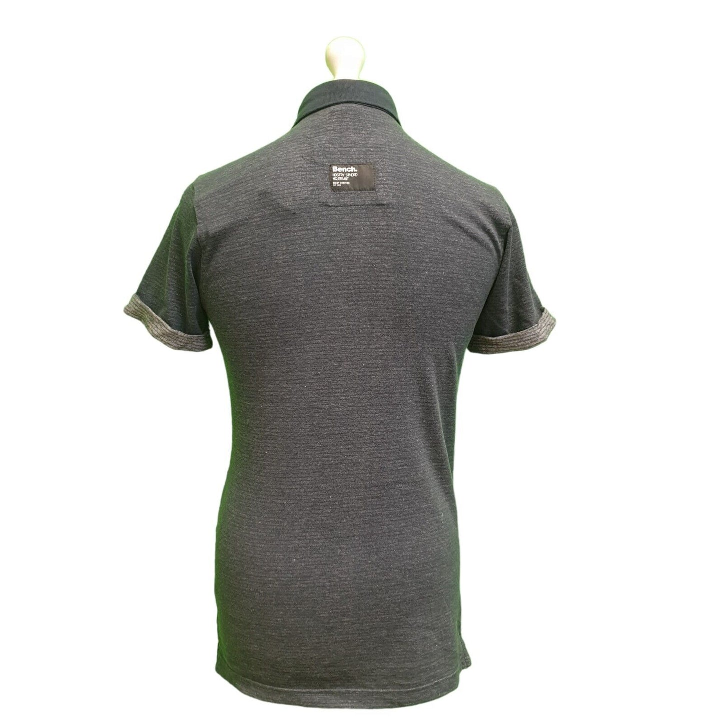 Bench Blue Slim Fit Stretch Cotton Polo T-Shirt Men's BNWT UK S EU 46 H373