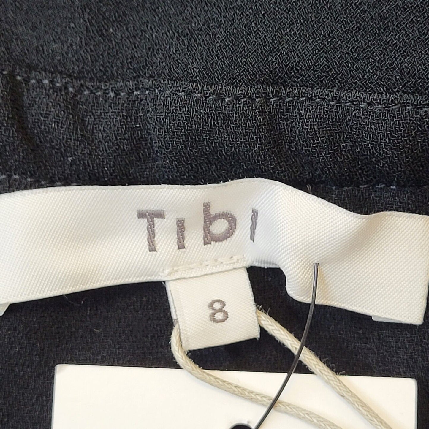 Tibi Black 3/4 Straight Jumpsuit Uk Women's 8 W26-30 L21 Bnwt G269