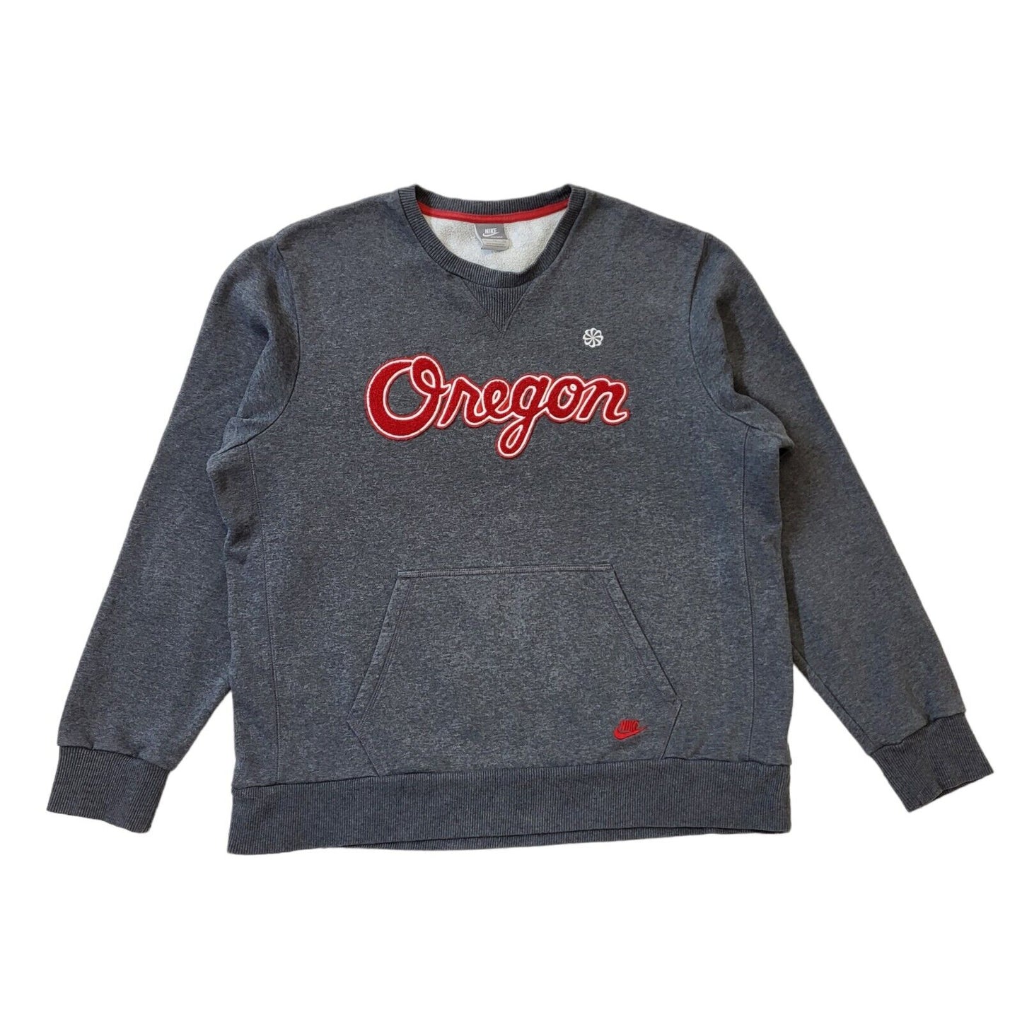 Nike Oregan Y2K Sweatshirt Crew Neck Grey Mens UK XL EU 56 G145